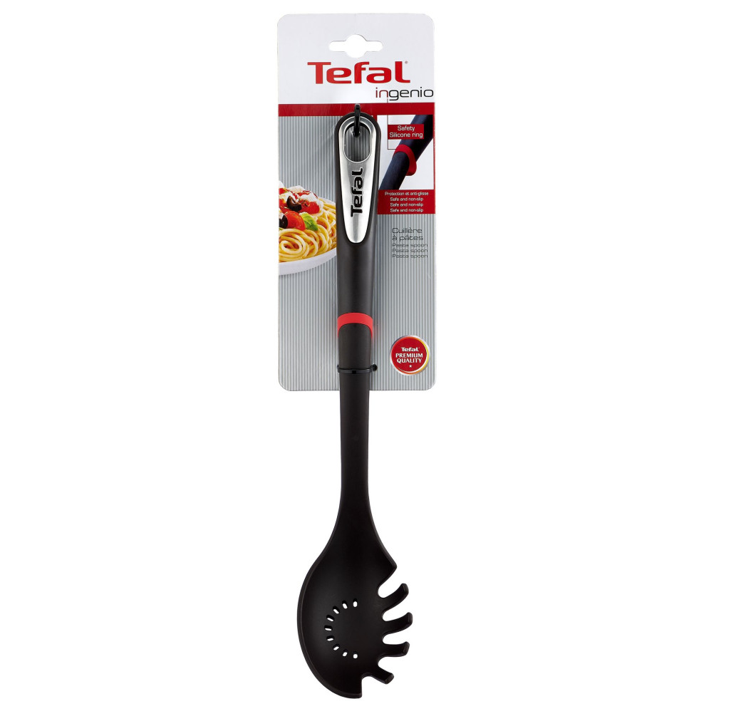 Lingură pentru paste Ingenio K2060214, calitate premium, design inovator, fără BPA sau ftalați, plastic, negru -  Tefal K2060214 imagine 1