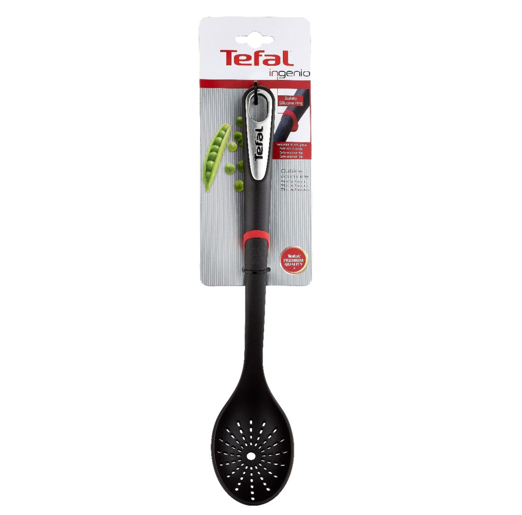 Paletă strecurătoare Ingenio K2060314, calitate premium, design inovator, fără BPA sau ftalați, plastic, negru -  Tefal K2060314 imagine 1