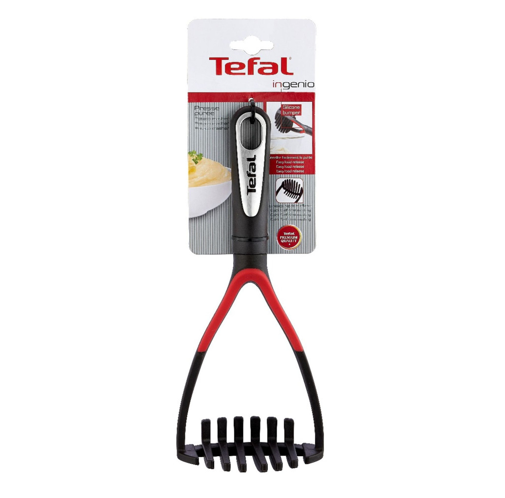 Zdrobitor pentru cartofi Ingenio K2071214, calitate premium, design inovator, plastic, negru -  Tefal K2071214 imagine 1