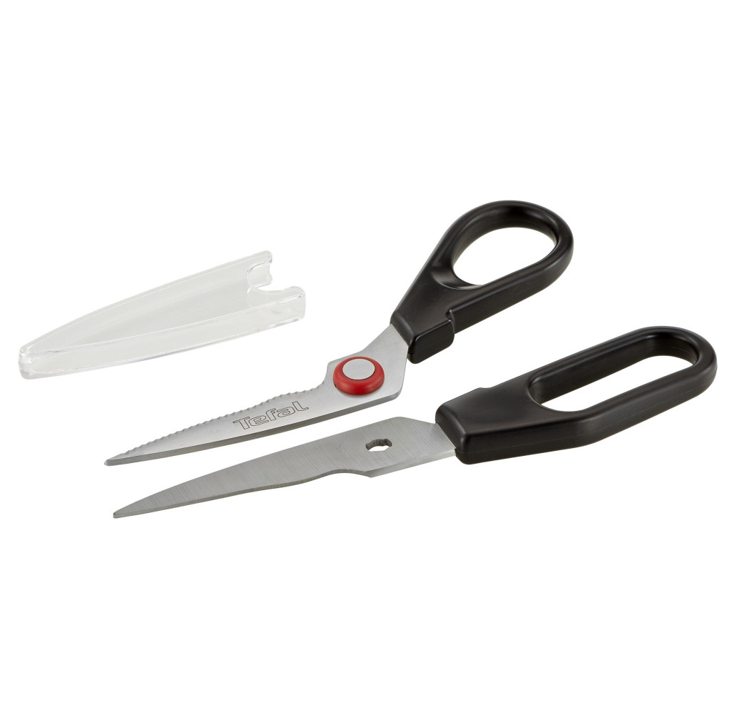 Foarfecă pentru bucătărie Ingenio K2071314, calitate premium, design inovator, fără BPA sau ftalați, lame inox, negru -  Tefal K2071314 imagine 1