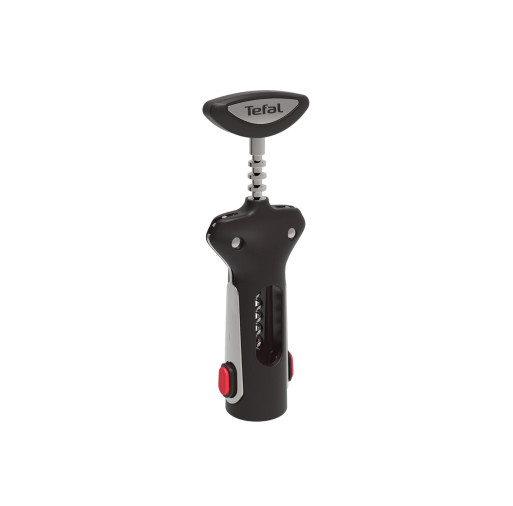 Tirbușon Ingenio K2073414, calitate premium, design inovator, fără BPA sau ftalați, 2 în 1, plastic, negru -  Tefal K2073414 imagine
