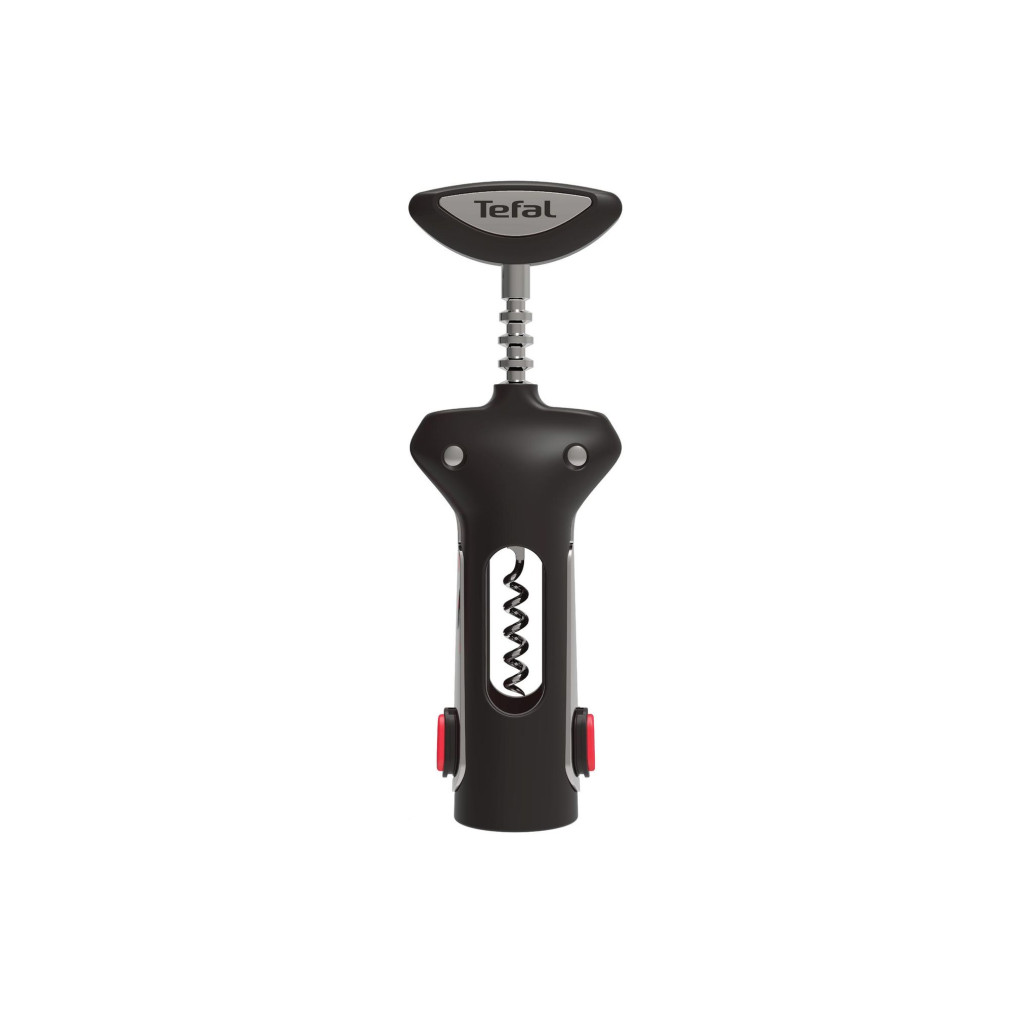 Tirbușon Ingenio K2073414, calitate premium, design inovator, fără BPA sau ftalați, 2 în 1, plastic, negru -  Tefal K2073414 imagine 1