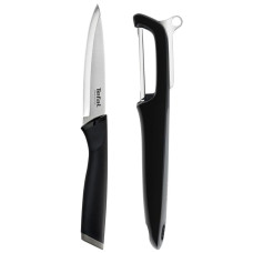 Set pentru curățarea legumelor Essential K2219255, cuțit si dispozitiv pentru decojire, lame oțel inoxidabil, 12 cm, mâner Soft Touch, negru, / inox K2219255 imagine 27260