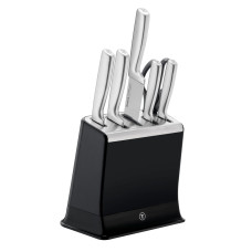 Set de 6 piese & suport Tefal Eversharp Pro K2977S44, inox german, mâner ergonomic, sistem de ascuțire integrat, negru & argintiu K2977S44 imagine 27255