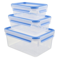 Set de 3 caserole MasterSeal Plastic K3028912, închidere etanş, 0.55 / 1 / 2.3 L, plastic, transparent K3028912 imagine 27329