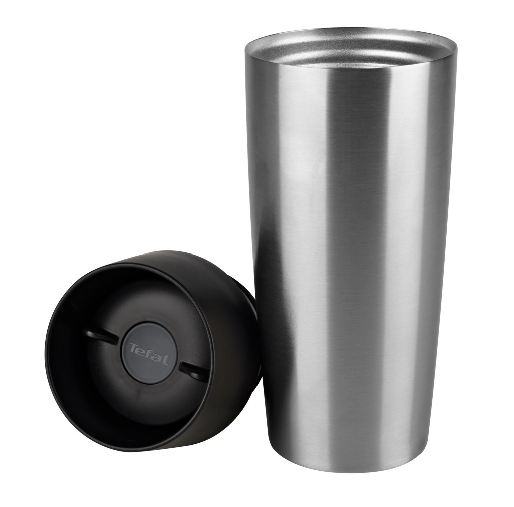 Termos Travel Mug K3080114, fără înveliș exterior, 0.36 L, inox, argintiu -  Tefal K3080114 imagine 1