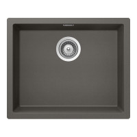 KAIN100LSILV Chiuveta bucatarie Schock Kaia N-100L Cristadur Silverstone, granit compozit, gri inchis, 556 x 456 mm, montare pe/sub/la nivelul blatului KAIN100LSILV  imagine 28072