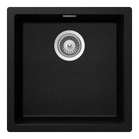 KAIN100MAGM Chiuveta bucatarie Schock Kaia N-100 Cristadur Magma, granit compozit, negru cu particule lucioase, 456 x 456 mm, montare pe/sub/la nivelul blatului KAIN100MAGM imagine 28061