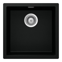 KAIN100PURO Chiuveta bucatarie Schock Kaia N-100 Cristadur Puro, granit compozit, negru intens, 456 x 456 mm, montare pe/sub/la nivelul blatului KAIN100PURO imagine 28056