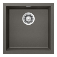 KAIN100SILV Chiuveta bucatarie Schock Kaia N-100 Cristadur Silverstone, granit compozit, gri inchis, 456 x 456 mm, montare pe/sub/la nivelul blatului KAIN100SILV imagine 28064