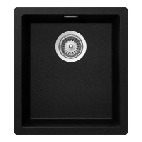 KAIN100SMAGM Chiuveta bucatarie Schock Kaia N-100S Cristadur Magma, granit compozit, negru cu particule lucioase, 406 x 456 mm, montare pe/sub/la nivelul blatului KAIN100SMAGM imagine 28048