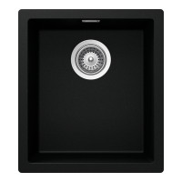 KAIN100SPURO Chiuveta bucatarie Schock Kaia N-100S Cristadur Puro, granit compozit, negru intens, 406 x 456 mm, montare pe/sub/la nivelul blatului KAIN100SPURO imagine 28047