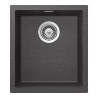 KAIN100SSTON Chiuveta bucatarie Schock Kaia N-100S Cristadur Stone, granit compozit, gri piatra, 406 x 456 mm, montare pe/sub/la nivelul blatului KAIN100SSTON imagine 28049