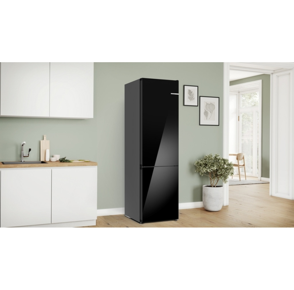 Combina frigorifica Bosch KGN39LBCF No frost 203 cm Negru KGN39LBCF imagine 1