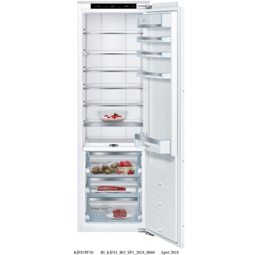 Frigider o usa Bosch KIF81PFE0 Incorporabil Supercooling 177cm Seria 8 KIF81PFE0  imagine