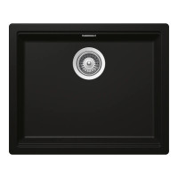 KIRN100LNIGH Chiuveta bucatarie Schock Kiruna N-100L Cristadur Green Line Night 556 x 456 mm, compozit granit, montare pe/sub blat, negru profund KIRN100LNIGH  imagine 28096