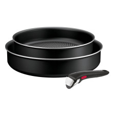 Set de 3 piese Tefal Ingenio Generous Cook L3129053, tigaie de 22/26 cm, mâner detașabil, indicator Thermo Signal, înveliș antiaderent Titanium L3129053 imagine 27139