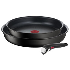 Set 3 piese (tigaie 24/28 + maner) Ingenio Unlimited Tefal L7638942, aluminiu, negru L7638942 imagine 27141