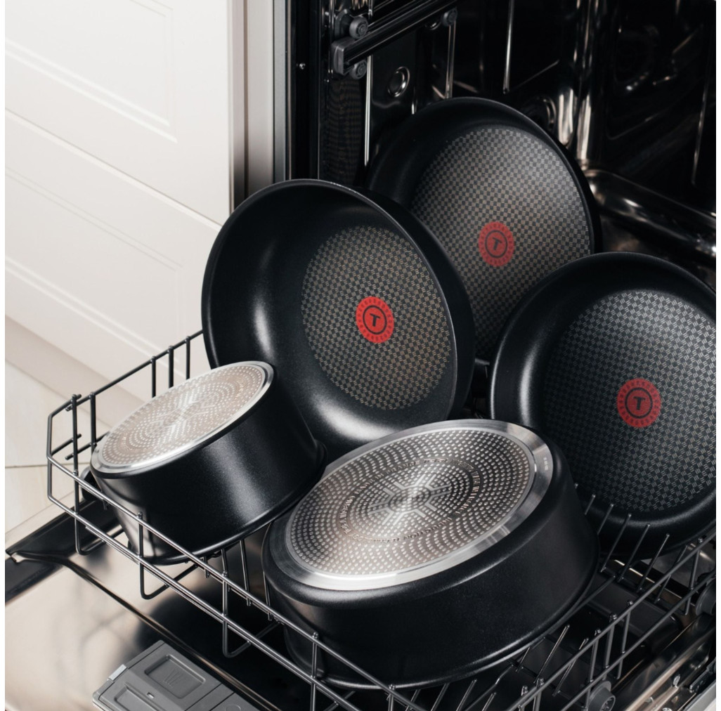 Set de 13 piese Ingenio Unlimited L7639002, înveliș antiaderent 100% sigur, Thermo-Signal™, 2 mânere detașabile, aluminiu, negru -  Tefal L7639002  imagine 1