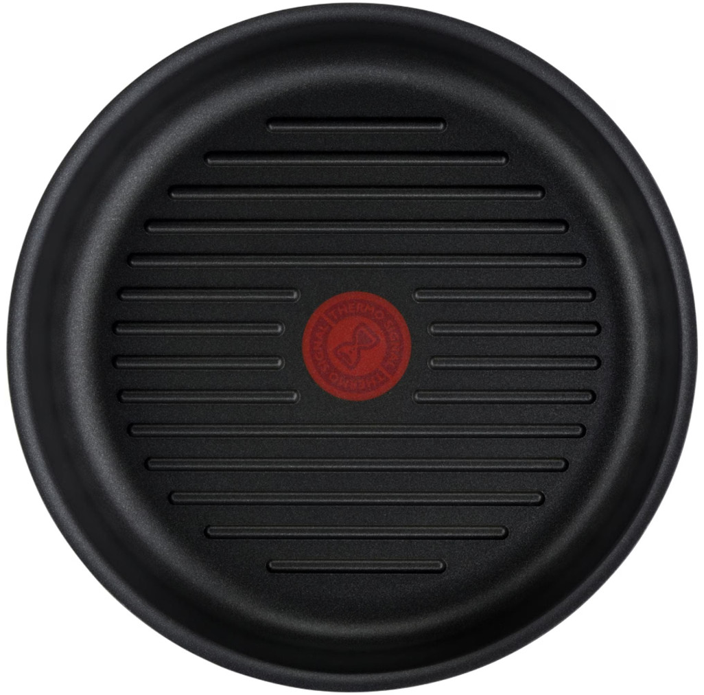 Tigaie grill Tefal Ingenio Unlimited L8584074, 26cm, inducție, înveliș antiaderent, indicator Thermo-Signal, negru -  Tefal L8584074  imagine 1