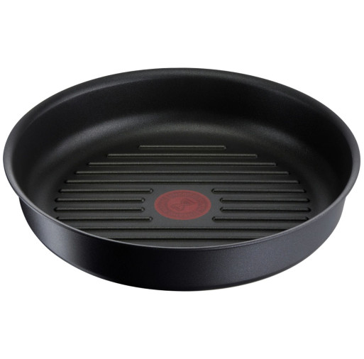 Tigaie grill Tefal Ingenio Unlimited L8584074, 26cm, inducție, înveliș antiaderent, indicator Thermo-Signal, negru -  Tefal L8584074  imagine