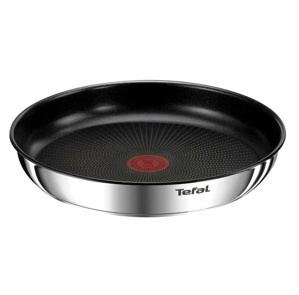 Set 3 piese TEFAL Ingenio Emotion L897S374, inducție (2 tigăi 24 cm & 28 cm, 1 mâner detașabil ), Tehnologia Thermo-Signal, inox -  Tefal L897S374 imagine 1