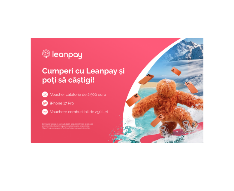 Cumperi cu Leanpay și poți să câștigi!
