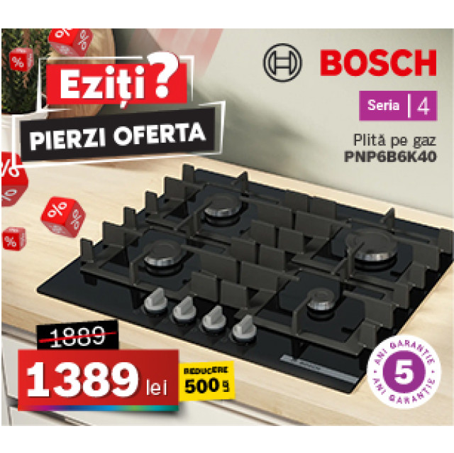 Plită pe gaz Bosch PNP6B6K40