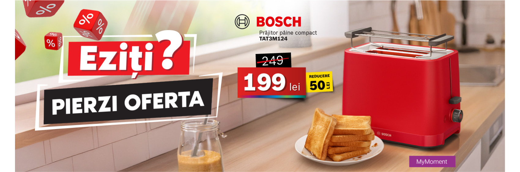Toaster sandwich Bosch TAT3M124 MyMoment