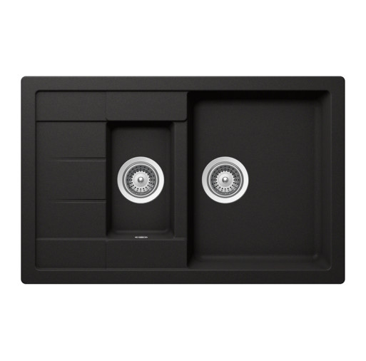 Chiuvetă Granit Schock Manhattan D-150S Nero Cristalite MAND150SNERO MAND150SNERO imagine