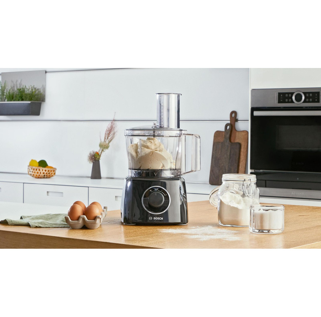 MCM3201B Robot de bucătărie compact Putere: 800 W Culoare: negru / negru - BOSCH MCM3201B imagine 1
