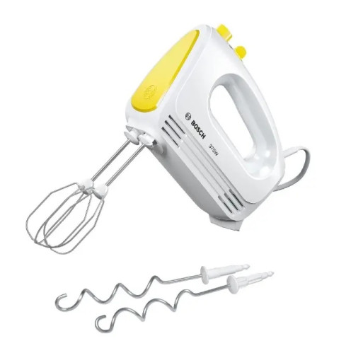 Mixer de mana Bosch MFQ2210Y CleverMixx 4 trepte turbo 375W  Alb Galben MFQ2210Y imagine