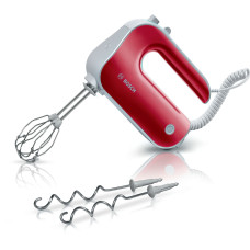 Mixer de mana Bosch MFQ40303 Styline 5 trepte Turbo 500 W Rosu Argintiu MFQ40303 imagine 25270