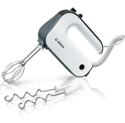 Mixer de mână Bosch MFQ49300 5 trepte turbo 850 W Alb Gri inchis - BOSCH MFQ49300 imagine