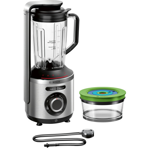 Blender de masa Bosch MMBV622M VitaPower cu vacuum 1000 W Silver  - BOSCH MMBV622M imagine