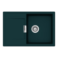 MOND100IVY Chiuveta bucatarie Schock Mono D-100 Cristadur Green Line Ivy 765 x 510 mm, compozit granit, reversibila, montare pe blat, verde inchis intens MOND100IVY imagine 28123