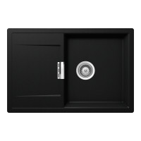 MOND100PURO Chiuveta bucatarie Schock Mono D-100 Cristadur Puro 765 x 510 mm, granit, reversibila, montare pe blat, negru intens MOND100PURO imagine 28108