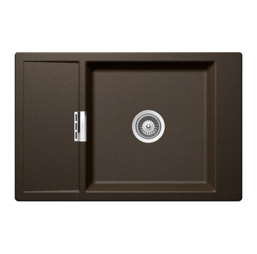 MOND100XBRON Chiuveta bucatarie Schock Mono D-100XS Cristadur Bronze 780 x 510 mm, compozit granit, reversibila, montare pe blat, maro bronz -  SCHOCK MOND100XBRON imagine