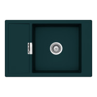 MOND100XIVY Chiuveta bucatarie Schock Mono D-100XS Cristadur Green Line Ivy 780 x 510 mm, compozit granit, reversibila, montare pe blat, verde inchis intens MOND100XIVY imagine 28132