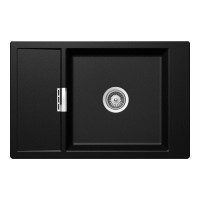 MOND100XMAGM Chiuveta bucatarie Schock Mono D-100XS Cristadur Magma 780 x 510 mm, compozit granit, reversibila, montare pe blat, negru metalizat MOND100XMAGM imagine 28125
