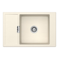 MOND100XMAGN Chiuveta bucatarie Schock Mono D-100XS Cristadur Magnolia 780 x 510 mm, compozit granit, reversibila, montare pe blat, alb cremos MOND100XMAGN imagine 28129