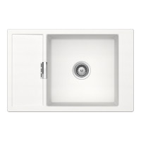 MOND100XPOLA Chiuveta bucatarie Schock Mono D-100XS Cristadur Polaris 780 x 510 mm, compozit granit, reversibila, montare pe blat, alb polar MOND100XPOLA imagine 28130