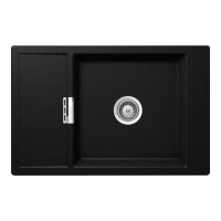 MOND100XPURO Chiuveta bucatarie Schock Mono D-100XS Cristadur Puro 780 x 510 mm, granit, reversibila, montare pe blat, negru intens MOND100XPURO imagine 28124