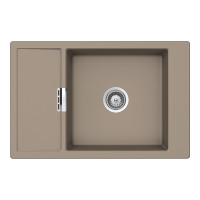 MOND100XTWIL Chiuveta bucatarie Schock Mono D-100XS Cristadur Green Line Twilight 780 x 510 mm, compozit granit, reversibila, montare pe blat, gri taupe MOND100XTWIL imagine 28133