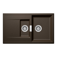 MOND150BRON Chiuveta bucatarie Schock Mono D-150 Cristadur Bronze 860 x 510 mm, compozit granit, reversibila, montare pe blat, maro bronz MOND150BRON imagine 28142