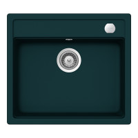 MONN100IVYSA Chiuveta bucatarie Schock Mono N-100 Cristadur Green Line Ivy 570 x 510 mm cu sifon automat, compozit granit, montare pe blat, verde inchis intens MONN100IVYSA imagine 28174