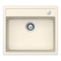 MONN100MAGNSA Chiuveta bucatarie Schock Mono N-100 Cristadur Magnolia 570 x 510 mm cu sifon automat, granit, montare pe blat, alb cremos MONN100MAGNSA imagine 28170