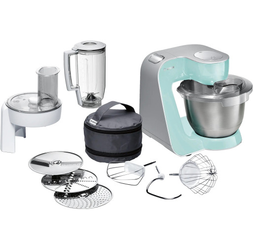 Robot de bucatarie Bosch MUM58020 MUM5 1000 W Turquoise Silver MUM58020 imagine