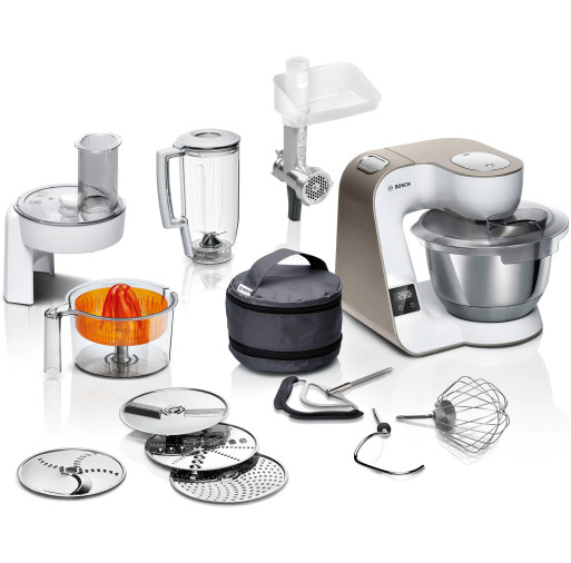 Robot de bucatarie Bosch MUM5XW40 MUM5 1000 W Alb champagne MUM5XW40 imagine