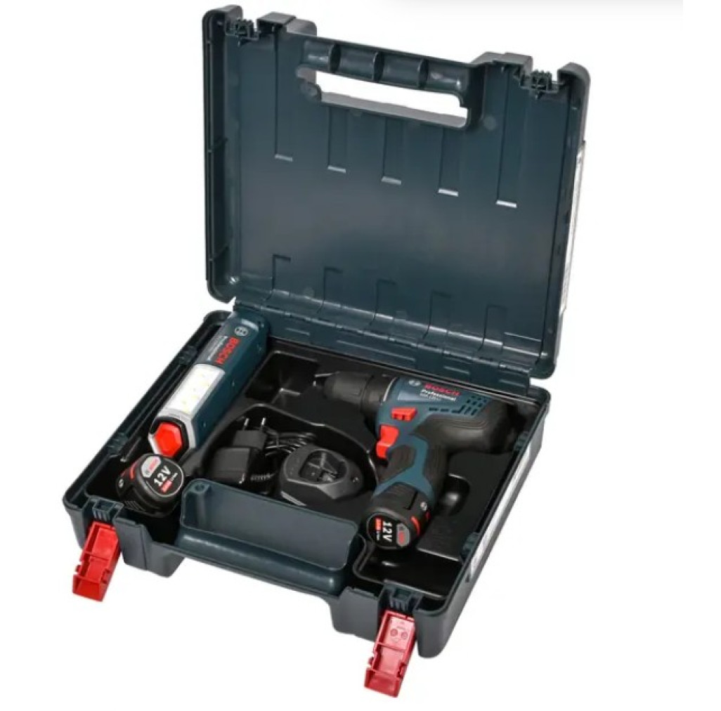 06019G8004 PRO Set combinat: GSR 120-LI + GLI 12V-300 + 2 x GBA 12V 2,0 Ah + GAL 1210 CV în geantă de transport - ROBERT BOSCH 06019G8004  imagine 1